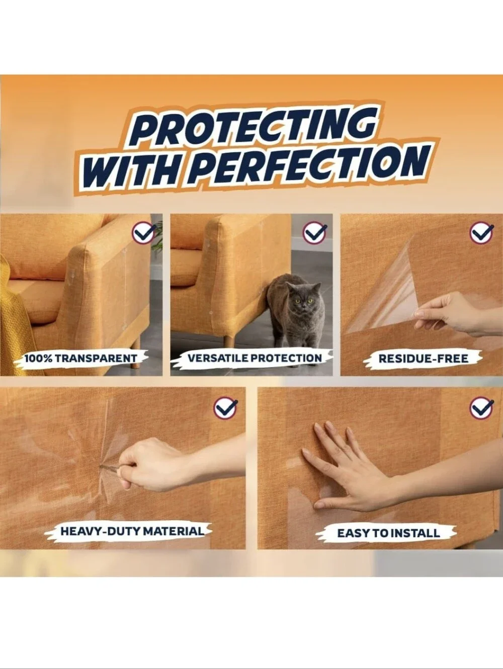 Furniture Protectors - Clear (12 Pack)